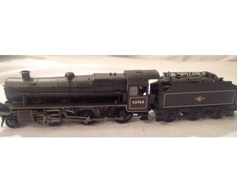 Bachmann 2.6.0 and tender, BR Black, 42968, Late Crest, DCC fitted no. 08, in very good condition, unboxed. P&amp;P Group 1 (