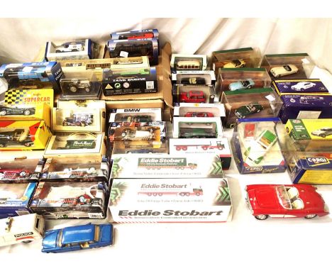 Approximately forty assorted diecast vehicles, Lledo, Maistro, Corgi, Burago etc, including sets, mostly in very good conditi