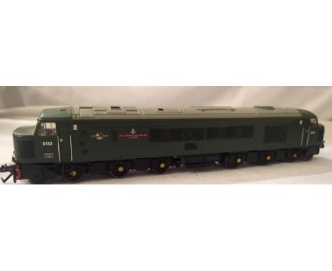 Bachmann rename/number D163, Leicestershire and Derbyshire Yeomanry Green, Late Crest, in very good condition, DCC fitted no.