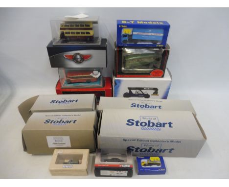 A collection of 14 boxed OO gauge 1:76 scale railway trackside die-cast models including Corgi Original Omnibus, Atlas The Wo