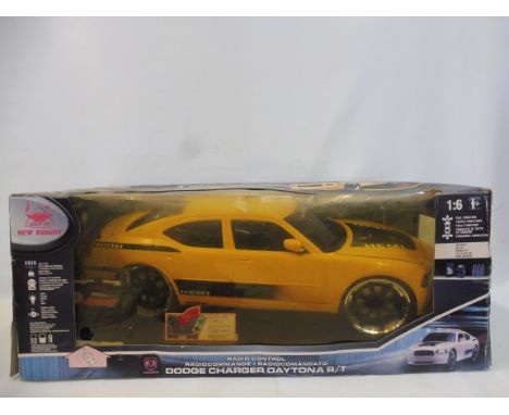 A large scale 1:6 scale radio controlled Dodge Charger Daytona.