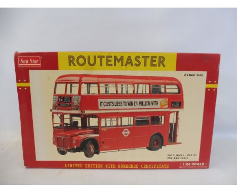 A boxed Sunstar Routemaster, 1:24 scale.