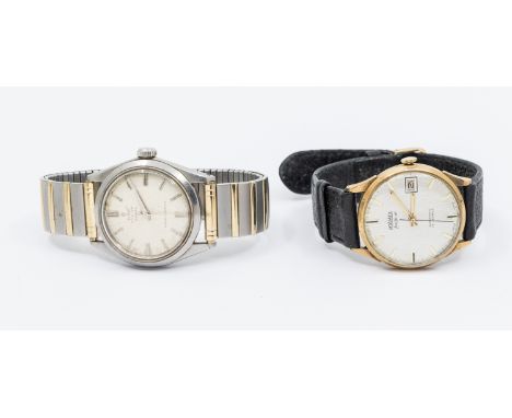 Tudor- a gentleman's vintage steel cased Oyster Royal wristwatch, comprising a round signed silvered dial to a later two tone