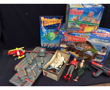 Vintage toys to include Captain Scarlett, Matchbox, Stingray, Thunderbirds, Matchbox, Stingray, Thunderbirds, Matchbox, Tracy