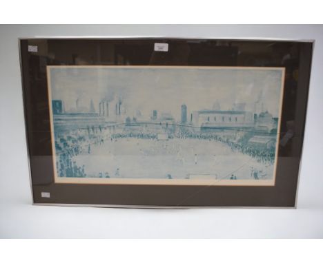 After Lowry, Street Scene, limited edition colour print - Cricket Match, blindstamp on margin and numbered 100/850, framed an