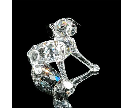 Depicts a crystal clear dalmatian puppy sitting on their four legs. This item has its original box. Dimensions of the origina