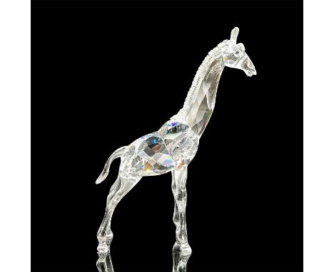 Part of the "African Wildlife" theme group. A clear faceted body with green eyes, and a frosted mane and antlers. Swarovski m