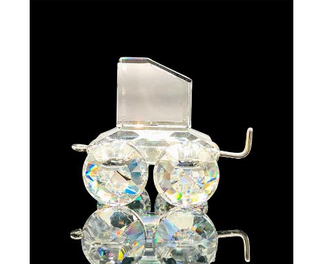 Clear crystal body with front hook and back loop. Figurine is part of Swarovski Train sets. 7471 NR 000 002. Swarovski backst