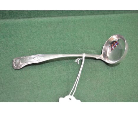 Georgian Scottish Kings pattern silver toddy ladle, marked for Edinburgh 1813