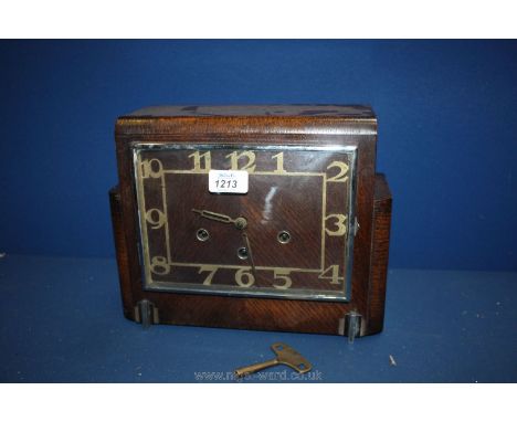 An eight day Westminster chiming Mantle Clock