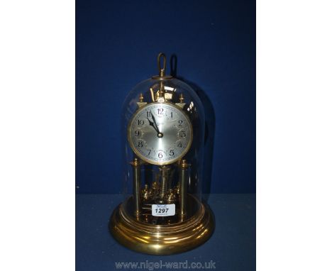An Anniversary glass domed Mantle Clock by Schatz