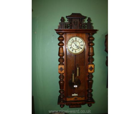 A double weight driven Wall Clock with weights