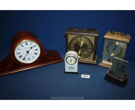 A quantity of Clocks including Metamec, London Clock Co., etc.