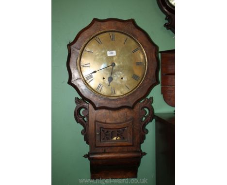 A brass faced Wall Clock 