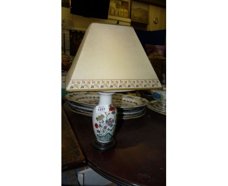 A Table Lamp with Chinese china base (no lead)