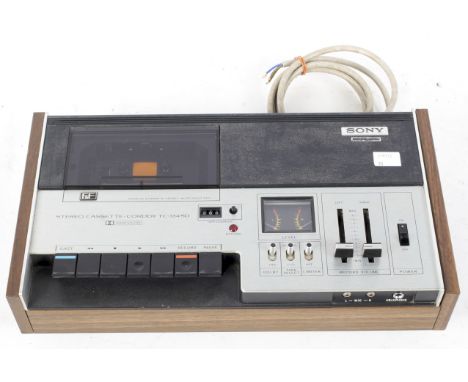 A Sony Cassette-Corder TC-134 SD tape recorder, serial no. 78934, 41cm wide