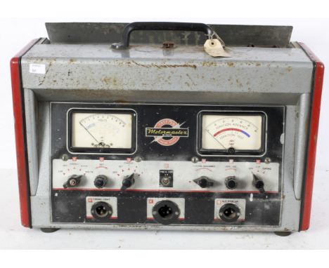 A portable Crypton Motormaster Minor engine tester, with red painted vents, model no, B6B/FA6725, serial no. PB 618/6, 35cm x
