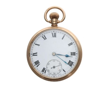 Dimier Freres & Co 9ct lever pocket watch, Birmingham 1933, signed 15 jewel movement stamped UNO, with compensated balance an