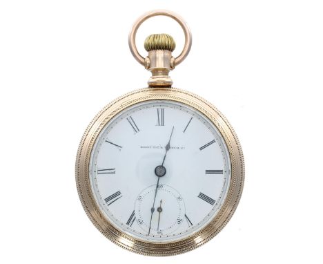 Elgin National Watch Company gold filled lever pocket watch, circa 1910, signed 17 jewel movement, no. 15027xxx, signed Roman