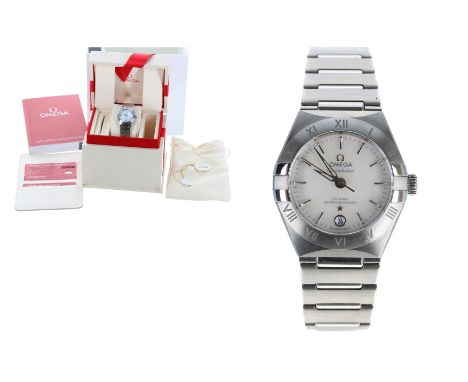 Omega Constellation Manhattan Co-Axial Master Chronometer stainless steel lady's wristwatch, reference no. 13110292005001, se