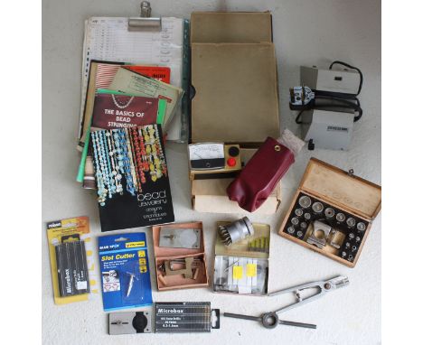 Quantity of watchmakers and jewelers tools to include a Greiner electronic magnomatic, 'Jewelers Eye', Favorite tool, drill s