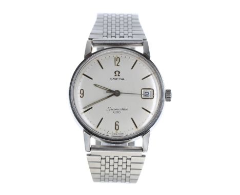 Omega Seamaster 600 stainless steel gentleman's wristwatch, reference. 136.011, serial no. 23290xxx, circa 1966, silvered dia