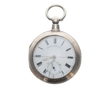 Victorian silver fusee lever pair cased pocket watch, Chester 1895, the movement signed Jas M' kensie, Lossiemouth, no. 54055