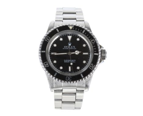 Rolex Oyster Perpetual Submariner stainless steel gentleman's wristwatch, reference no. 5513, serial no. 6745xxx, circa 1981,