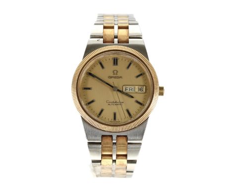 Omega Constellation Chronometer automatic stainless steel and gold gentleman's wristwatch, reference no. 166.0261, serial no.