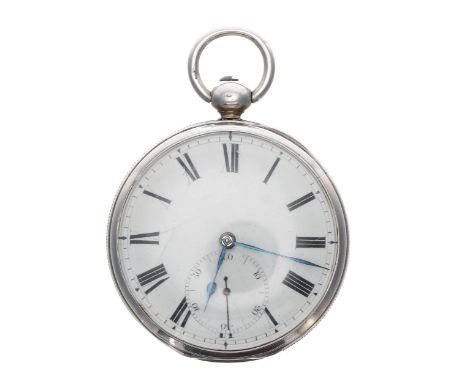 George IV silver fusee lever pocket watch, London 1830, the movement signed John Player, Reading, no. 440, with plain balance
