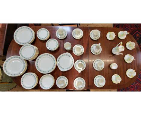Royal Doulton Tapestry dinner and part coffee service (68), and Bell porcelain coffee set with floral decoration (14).