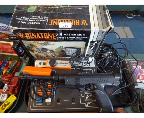 A Boxed Vintage Binatone TV Master Mark 6 with Pistol and Controller 