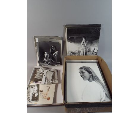 A Box of Risque and Glamour Photographs, Vintage Reproduction Photographs, Portraits of Girls etc