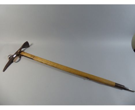 A Vintage Alpine Ice Axe, 90cm Long