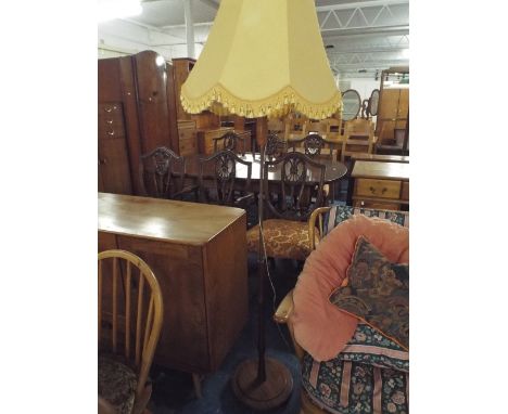 A Vintage 1970's Standard Lamp and Shade