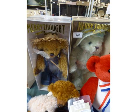 Two Boxed Merrythought Limited Edition Bears to Include Freddy Fisher and Queen Mother