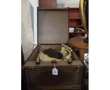 A Vintage HMV Record Player with Garrard C120 Mark ll Deck