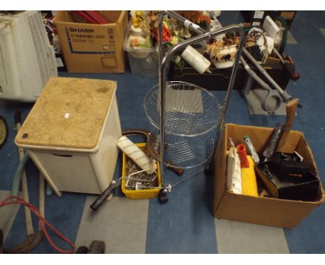 A Collection of Vintage Tools, Collection of Wrist Watches, Bathroom Seat and Chrome Rack