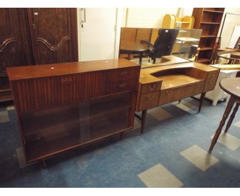 A Meredew Vintage Dressing Table and Vintage Book Case