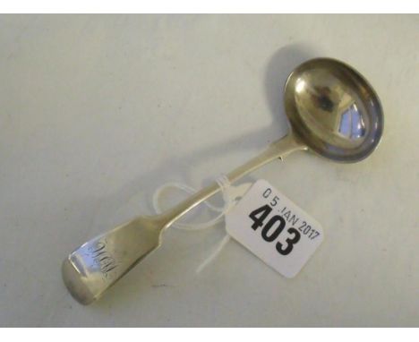 Exeter – fiddle pattern cream ladle 1854 by JS 20g    