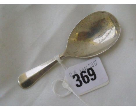 Hanoverian pattern caddy spoon Sheff mod     