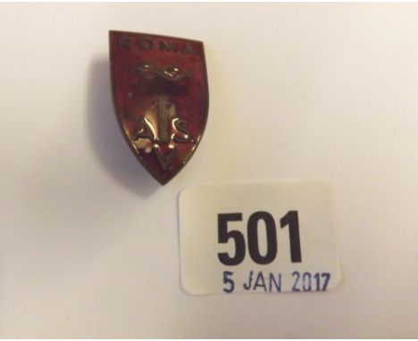 ASV Roma badge in red enamel      