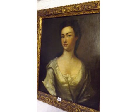 English school 18th century- Half-length portrait of  a lady 26” x 30”        