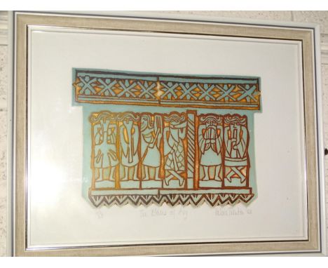 After Valerie Thornton (1931-1991), 'The Elders of Avy', a limited-edition etching, signed, titled and dated '83, numbered 24