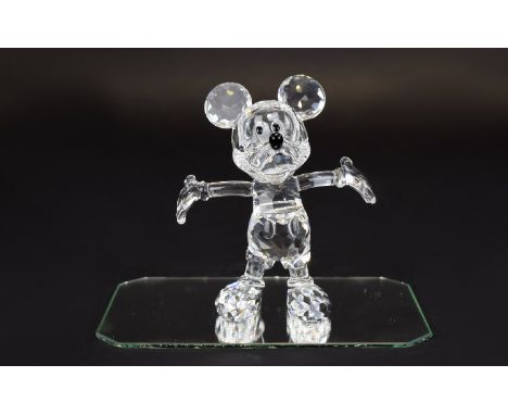 Swarovski Crystal Figure 'Disney Showcase' Mickey Mouse Designer Edith Mair. Code number 9100 NR 000 006. Issued 2005 retired