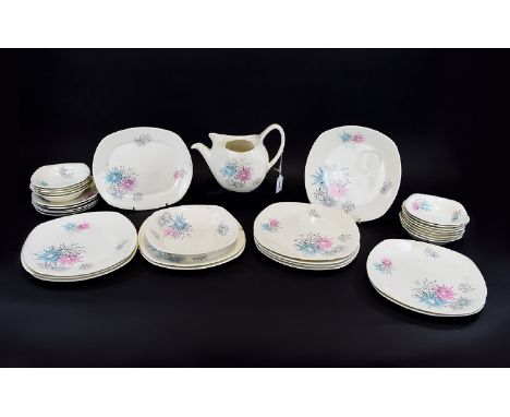 Jesse Tait Midwinter Quite Contrary Ceramic Collection 32 pieces in total, circa 1957 to include fruit bowls and assorted pla