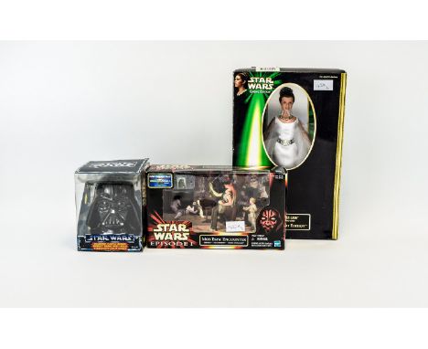 Star Wars Collectables Comprising Star Wars Episode 1 Mos Espa Encounter Electronic Comm Tech Reader Action Figure, Star Wars