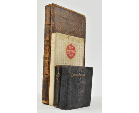 Four 19th &amp; early 20th century miniature and pocket Christian religious works. The lot comprising 1835 The New Testament 