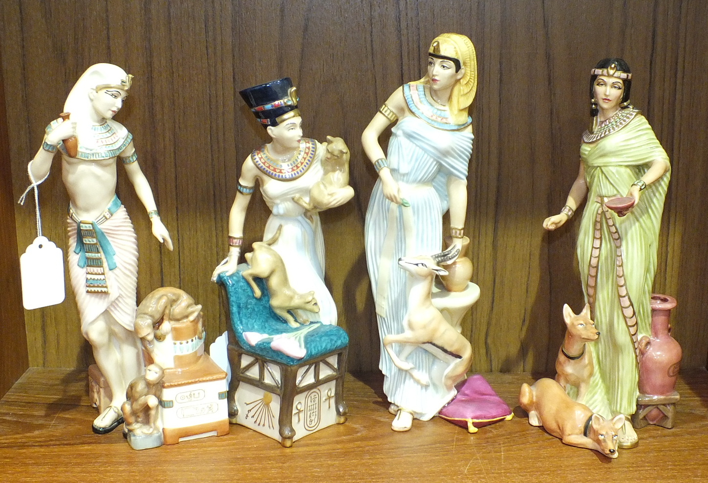 Four Royal Doulton figurines, Egyptian Queens Series, 'Hatshepsut