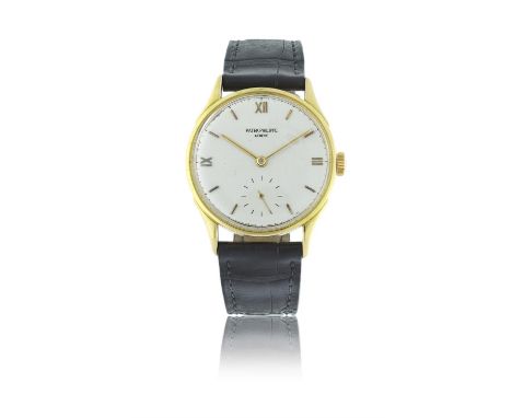 PATEK PHILIPPE, GENÈVEREF. 1516, CALATRAVA, 18K YELLOW GOLD, EXTRACT OF ORIGIN, STERN FRERES DIAL, CASE BY GERLACHA rare and 
